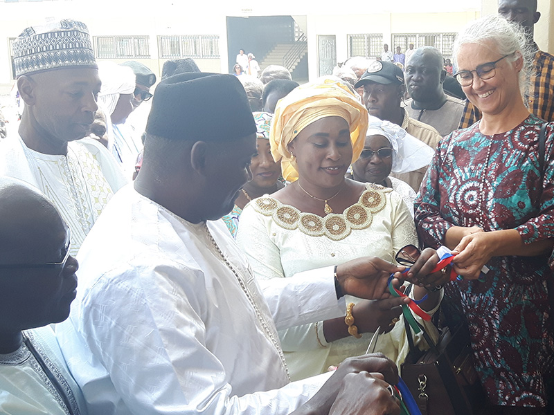 President Barrow and Madam Sonko officialy opeing Basse Campus